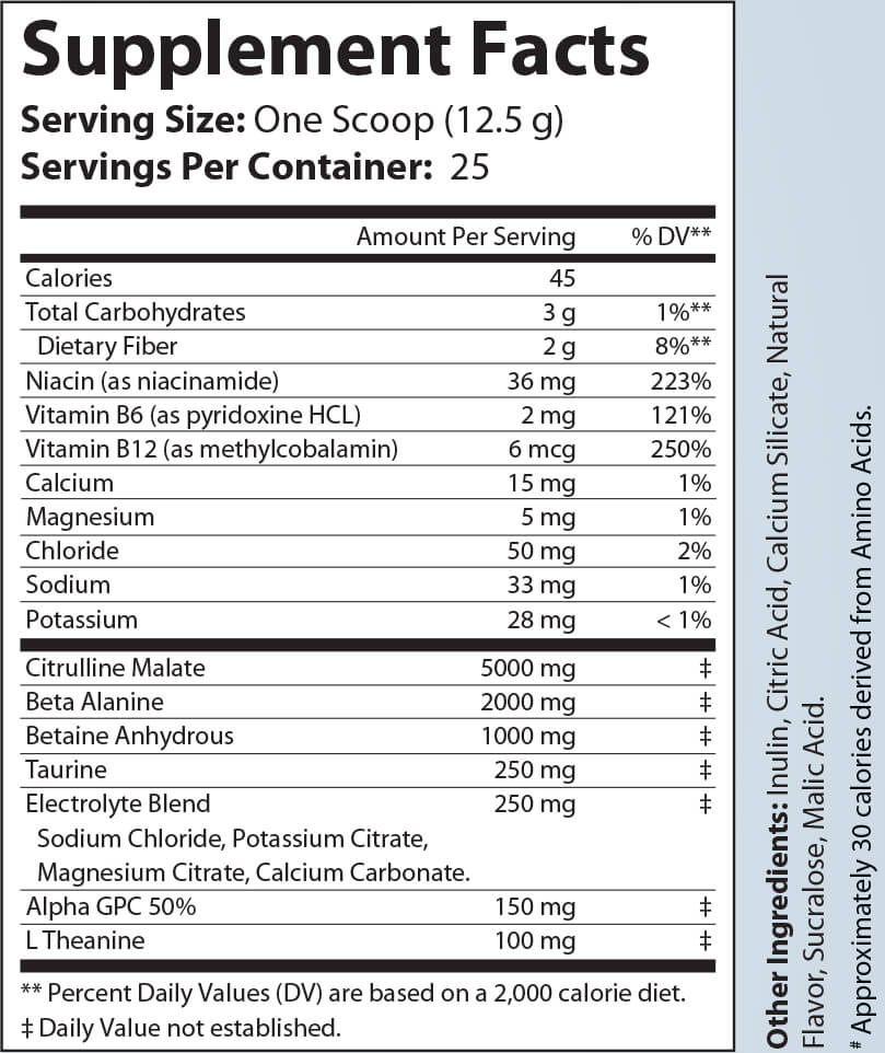 Zen Warrior Stim Free Pump Pre-Workout Pineapple Flavor - 25 Servings