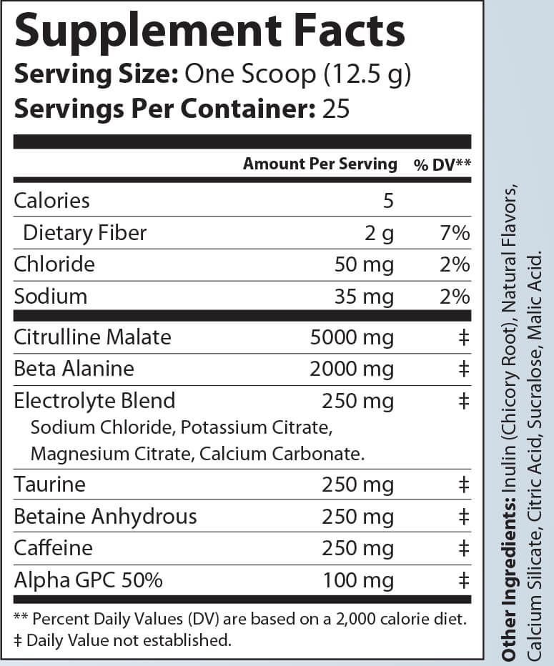 Warrior Pre-Workout Citrus Blast Flavor - 25 Servings