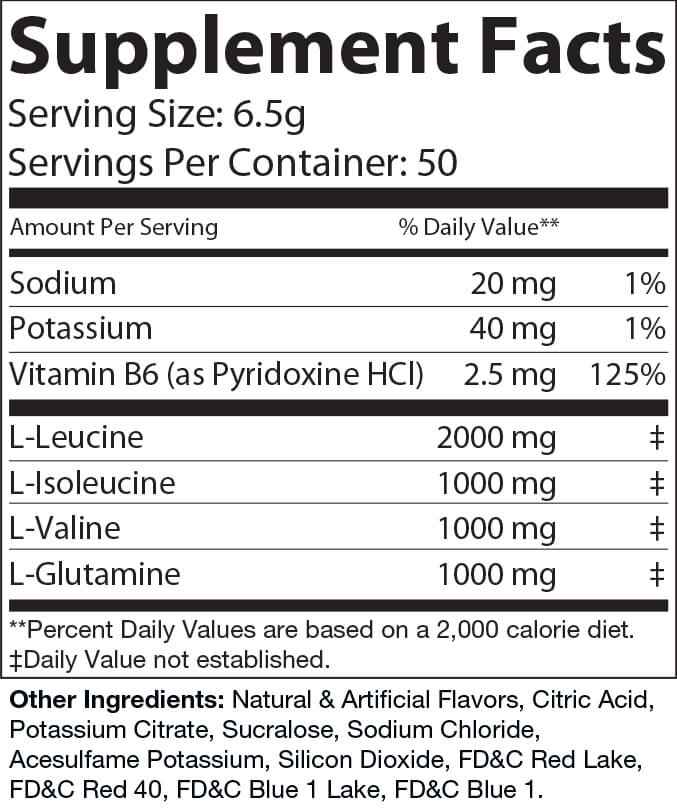 Pro Fuel BCAA Grape Flavor - 50 Servings of Essential Amino Acids