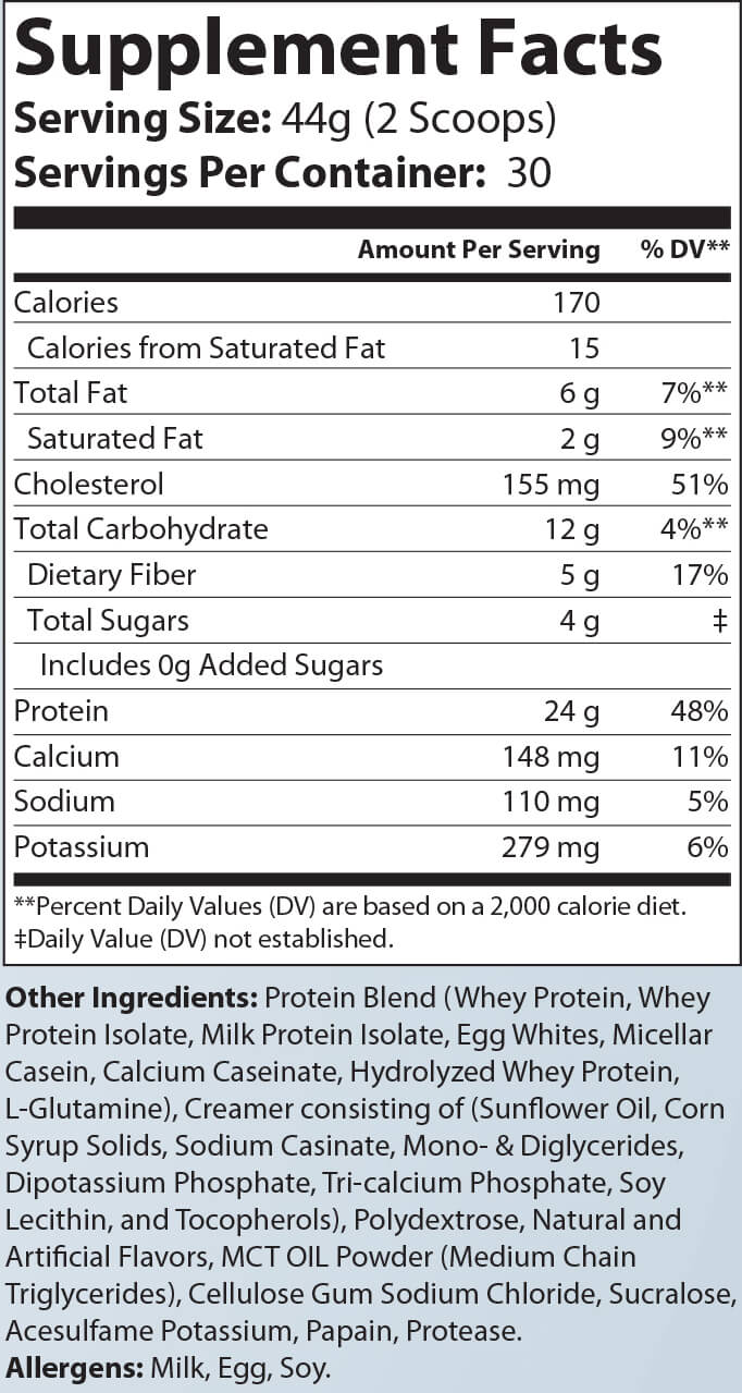Victory Essential Meal Replacement Protein Vanilla Milkshake Flavor - 2.9lb 30 Servings