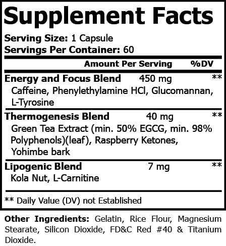 Shred Matrix Thermogenic Burn - 60 Capsules for Effective Fat Loss