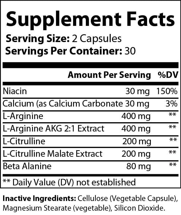 Power Flow Nitric Booster Plus - 60 Veggie Capsules