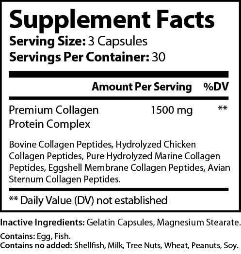 Skin Flex Plus Collagen Capsules - 90 Full Spectrum Capsules for Enhanced Skin Health