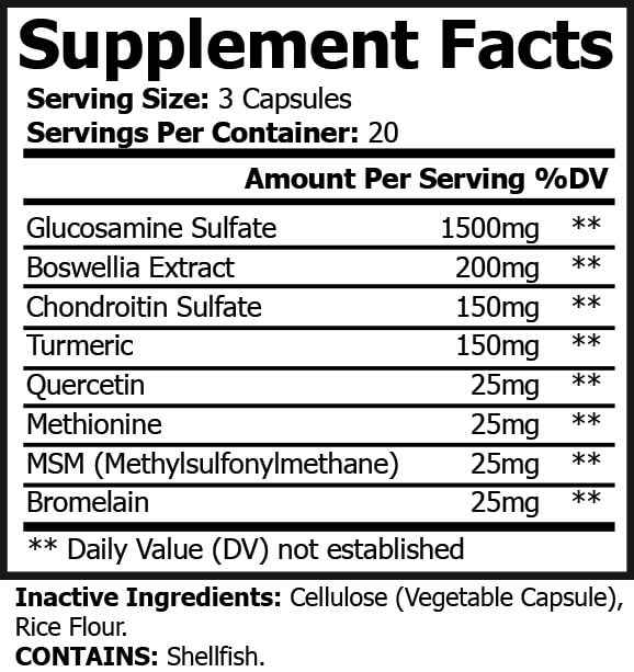 Vital Flex Joint Complex - 60 Veggie Capsules for Joint Health and Mobility