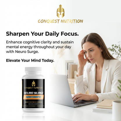 Neuro Surge Nootropic Complex for Enhanced Brain Focus - 60 Veggie Capsules