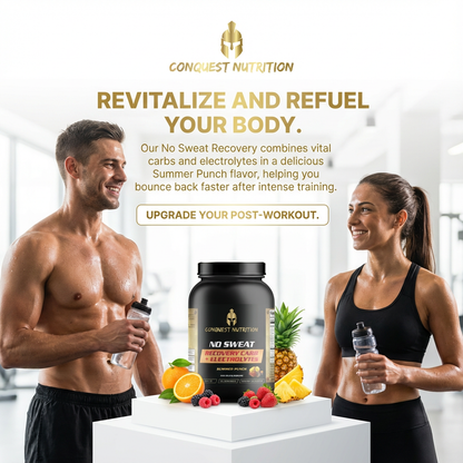 No Sweat Recovery Carb + Electrolyte Summer Punch Flavor 3lbs - Ultimate Hydration and Energy Reload