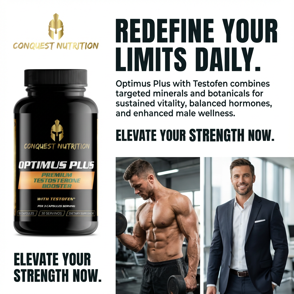Optimus Plus Premium Testosterone with Testofen - 90 Veggie Capsules