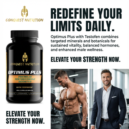 Optimus Plus Premium Testosterone with Testofen - 90 Veggie Capsules