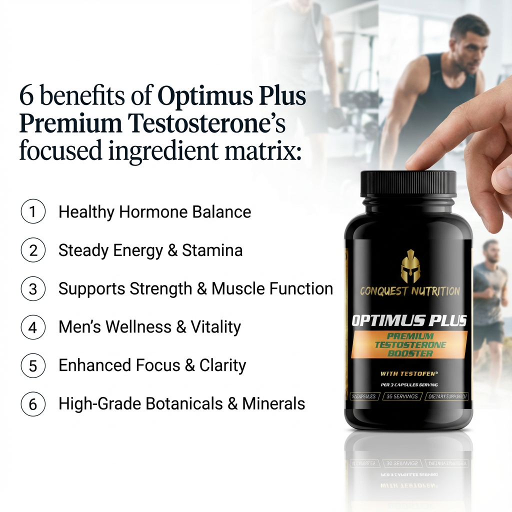 Optimus Plus Premium Testosterone with Testofen - 90 Veggie Capsules
