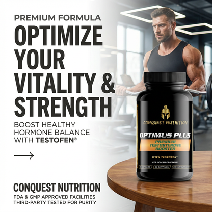 Optimus Plus Premium Testosterone with Testofen - 90 Veggie Capsules