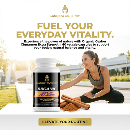 Organic Ceylon Cinnamon Extra Strength - 60 Veggie Capsules for Enhanced Wellness