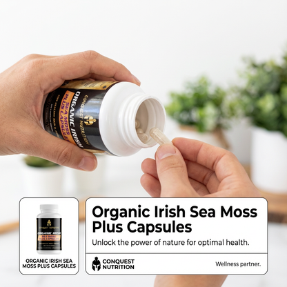Organic Irish Sea Moss Plus Capsules - 60 Veggie Capsules