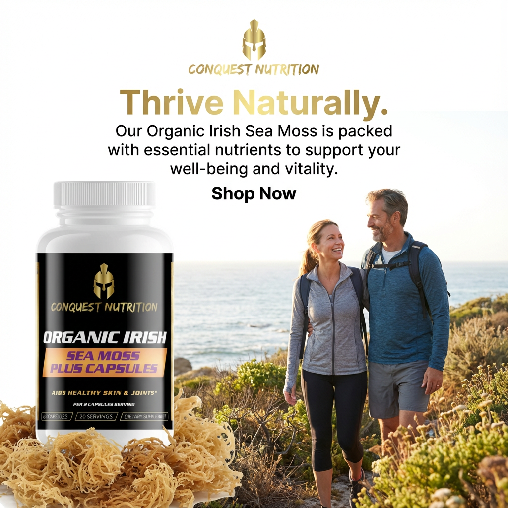 Organic Irish Sea Moss Plus Capsules - 60 Veggie Capsules