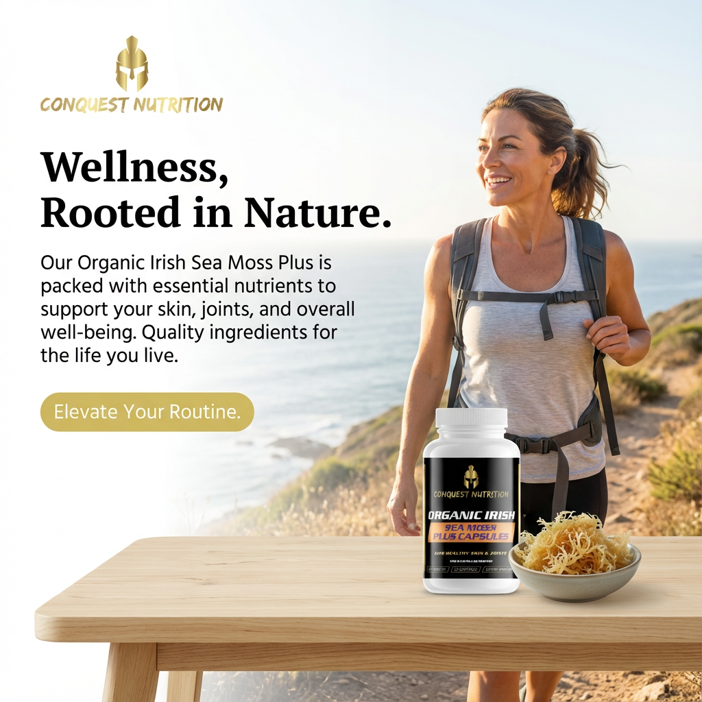 Organic Irish Sea Moss Plus Capsules - 60 Veggie Capsules