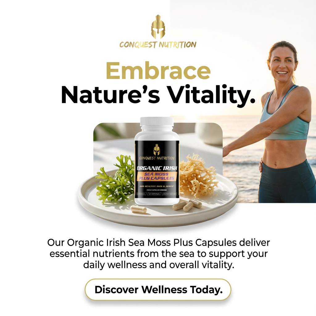 Organic Irish Sea Moss Plus Capsules - 60 Veggie Capsules