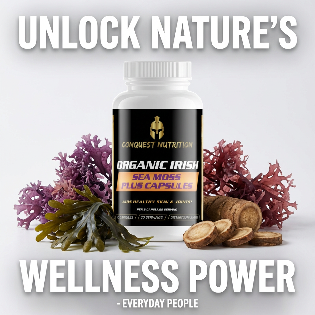 Organic Irish Sea Moss Plus Capsules - 60 Veggie Capsules