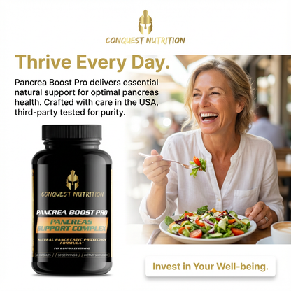 Pancrea Boost Pro Pancreas Support Complex - 60 Veggie Capsules for Optimal Wellness