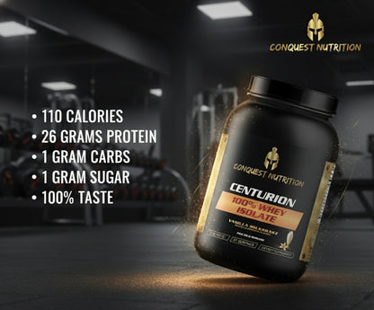 Centurion 100% Whey Isolate Vanilla Milkshake Flavor - 2lb Protein Powder