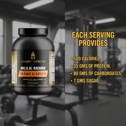 Bulk Mode Mass Gainer Chocolate - Low Sugar Chocolate Milkshake Flavor, 6lbs