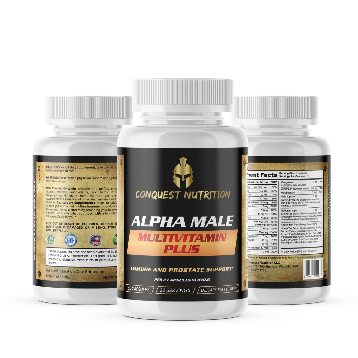 Conquest Alpha 男性綜合維生素 Plus - 30 份