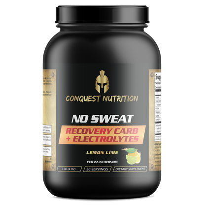 No Sweat Recovery Carb + Electrolytes: Lemon Lime Flavor  3lbs