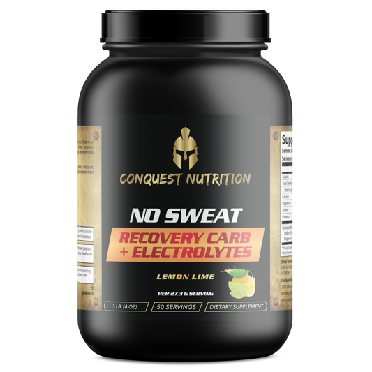 No Sweat Recovery Carb + Electrolytes: Lemon Lime Flavor  3lbs