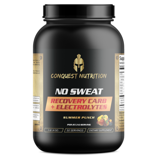 No Sweat Recovery Carb + Electrolyte Summer Punch Flavor 3lbs