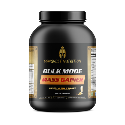 Bulk Mode Mass Gainer Vanilla Milkshake Flavor Low Sugar Formula -  6lbs