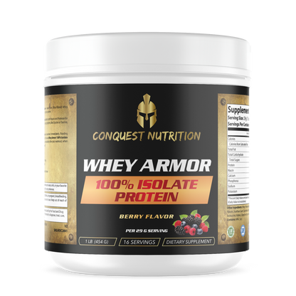 Whey Armor 100% Isolate Protein - Berry Flavor 1lb
