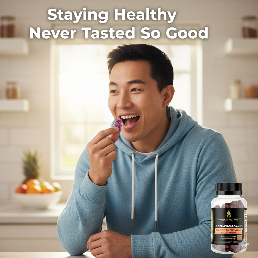 Ashwagandha Extra Strength Gummies  - 60 Vegan Gummies for Enhanced Wellness