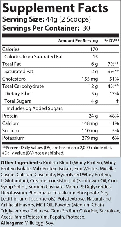 Victory Essential Meal Replacement Protein Vanilla Milkshake Flavor -  2.9lb 30 Servings