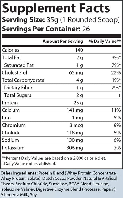 Whey Armor Protein Chocolate Peanut Butter Flavor - 2lb