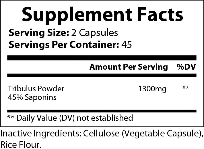 Maximus Tribulus Terrestris - 90 Veggie Capsules