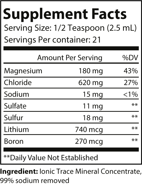 Harmonize Premium Mineral Complex 2 fl oz Vegan Friendly