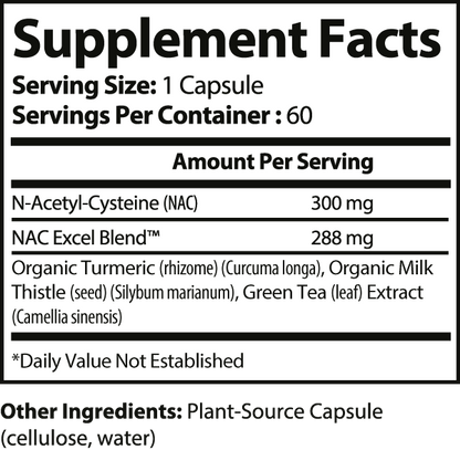 NAC Ultra Plus - 60 Veggie Capsules