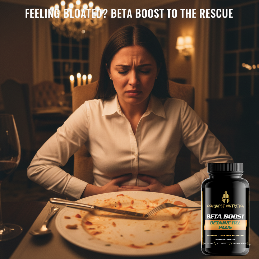 Beta Boost Betaine HCL Plus - Boost Digestive Health with 90 Veggie Capsules