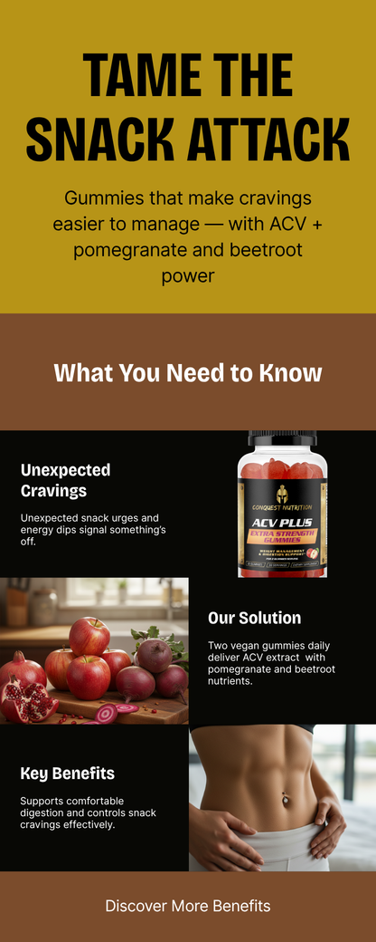 Apple Cider Vinegar Gummies with Pomegranate - 60 Vegan Gummies