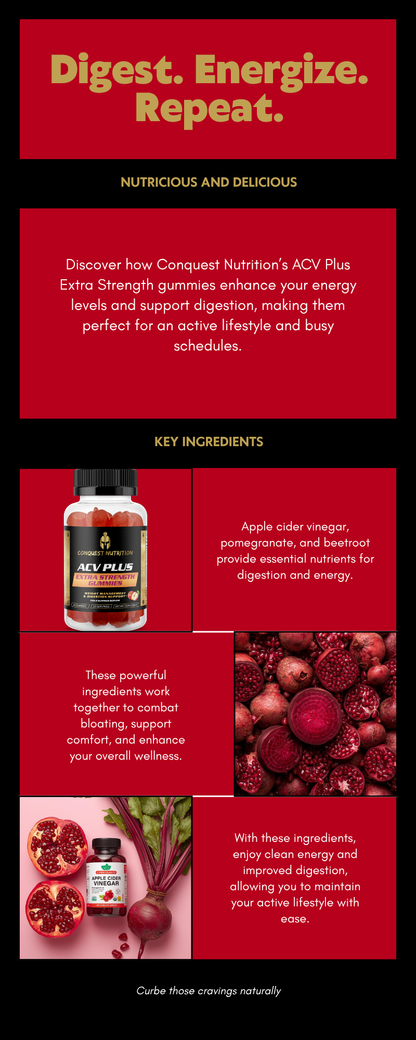 Apple Cider Vinegar Gummies with Pomegranate - 60 Vegan Gummies