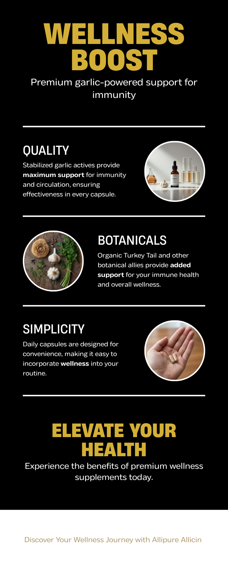 AlliPure Allicin Complex - Natural Immune Support in 60 Veggie Capsules