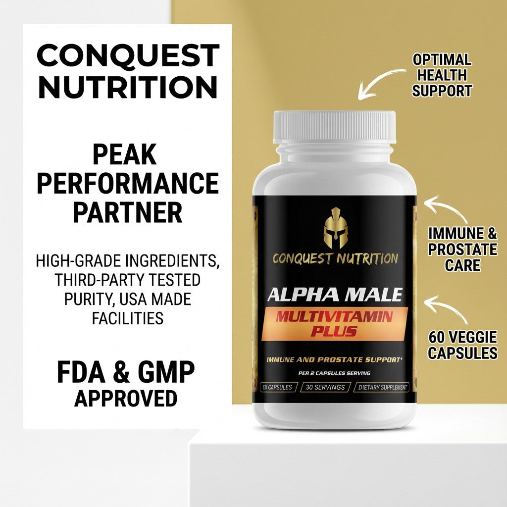 Alpha Male Multivitamin Plus - 60 Veggie Capsules for Optimal Health
