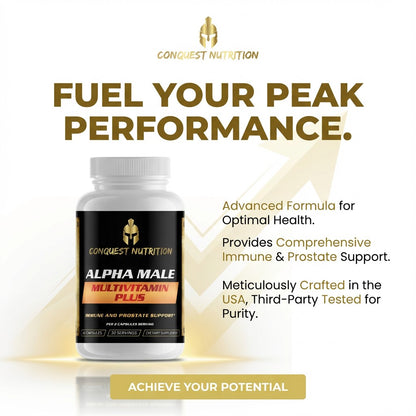 Alpha Male Multivitamin Plus - 60 Veggie Capsules for Optimal Health