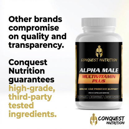 Alpha Male Multivitamin Plus - 60 Veggie Capsules for Optimal Health
