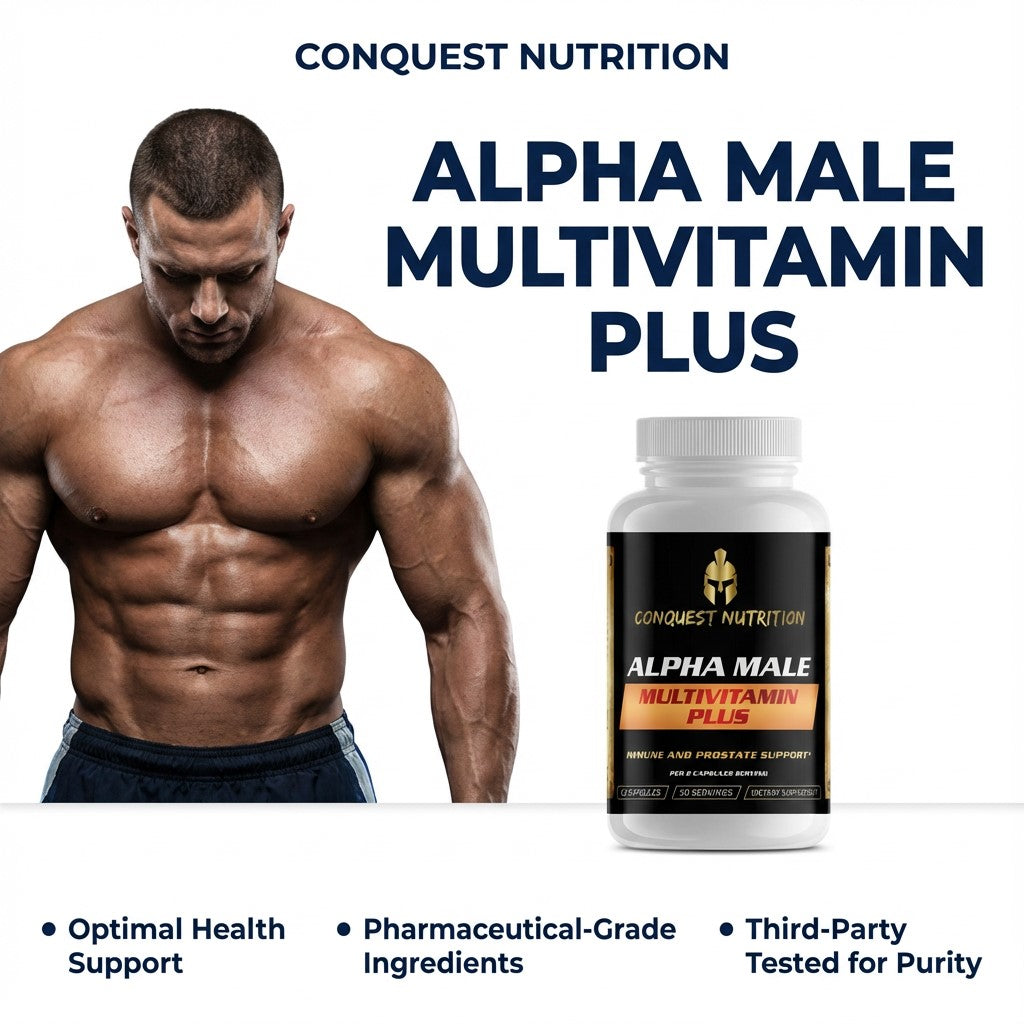 Alpha Male Multivitamin Plus - 60 Veggie Capsules for Optimal Health