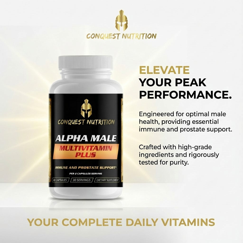 Alpha Male Multivitamin Plus - 60 Veggie Capsules for Optimal Health