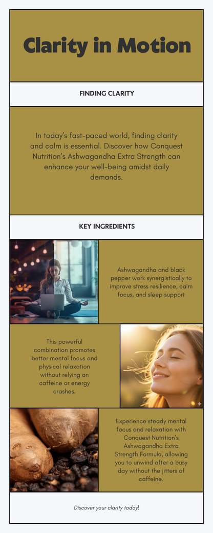 Ashwagandha Extra Strength Formula - 60 Veggie Capsules for Enhanced Wellness