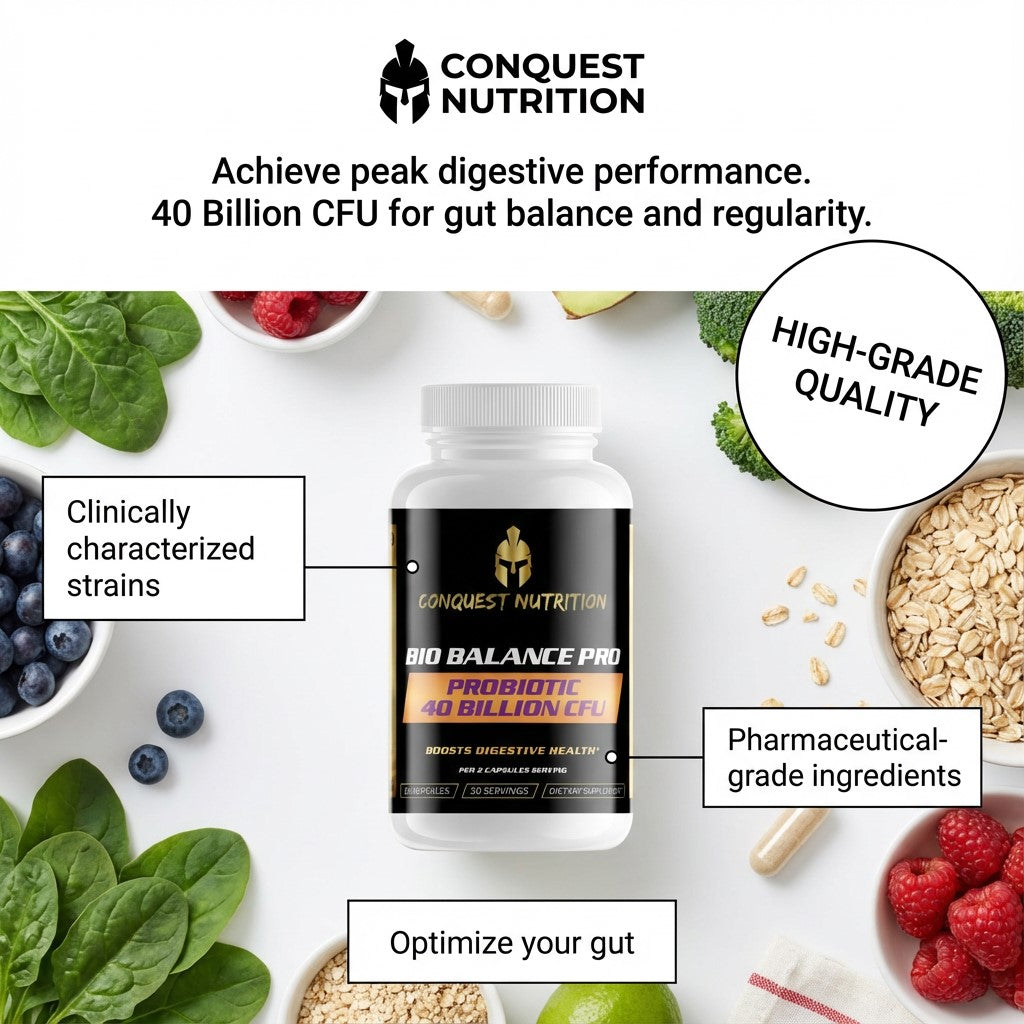 Bio Balance Pro Probiotic - 40 Billion CFU | 60 Veggie Capsules for Digestive Health