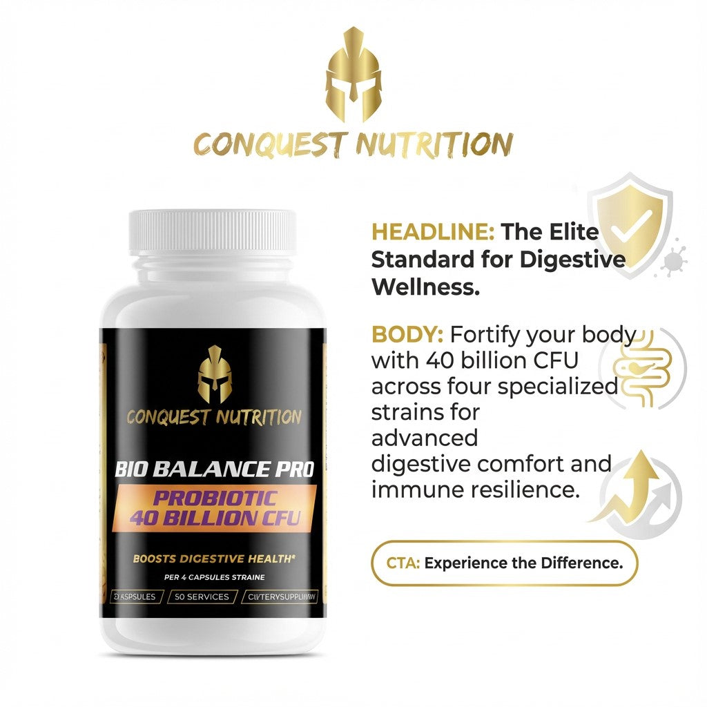 Bio Balance Pro Probiotic - 40 Billion CFU | 60 Veggie Capsules for Digestive Health