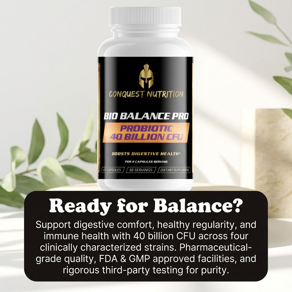Bio Balance Pro Probiotic - 40 Billion CFU | 60 Veggie Capsules for Digestive Health