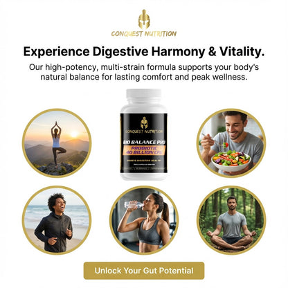 Bio Balance Pro Probiotic - 40 Billion CFU | 60 Veggie Capsules for Digestive Health