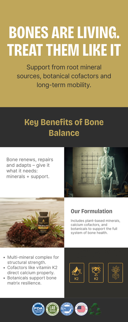 Bone Balance Bone Health Complex - 90 Veggie Capsules for Optimal Bone Support